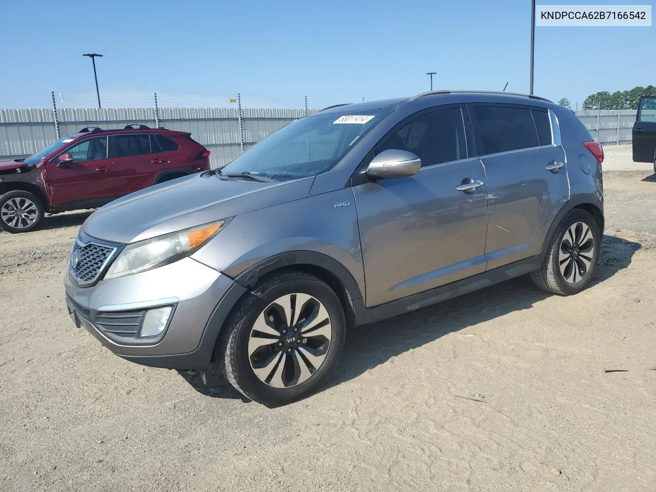 2011 Kia Sportage Ex VIN: KNDPCCA62B7166542 Lot: 68011414