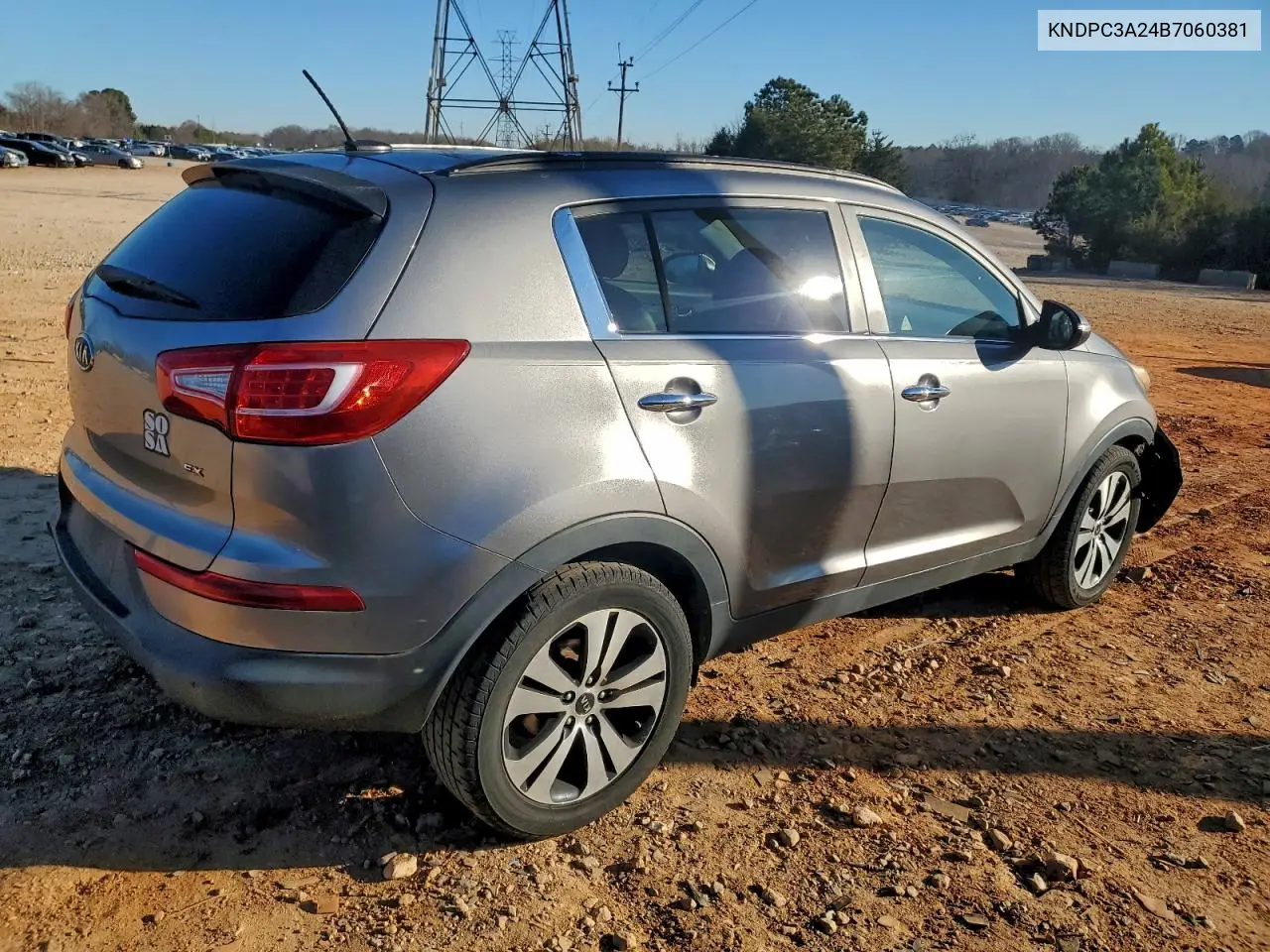 KNDPC3A24B7060381 2011 Kia Sportage Ex