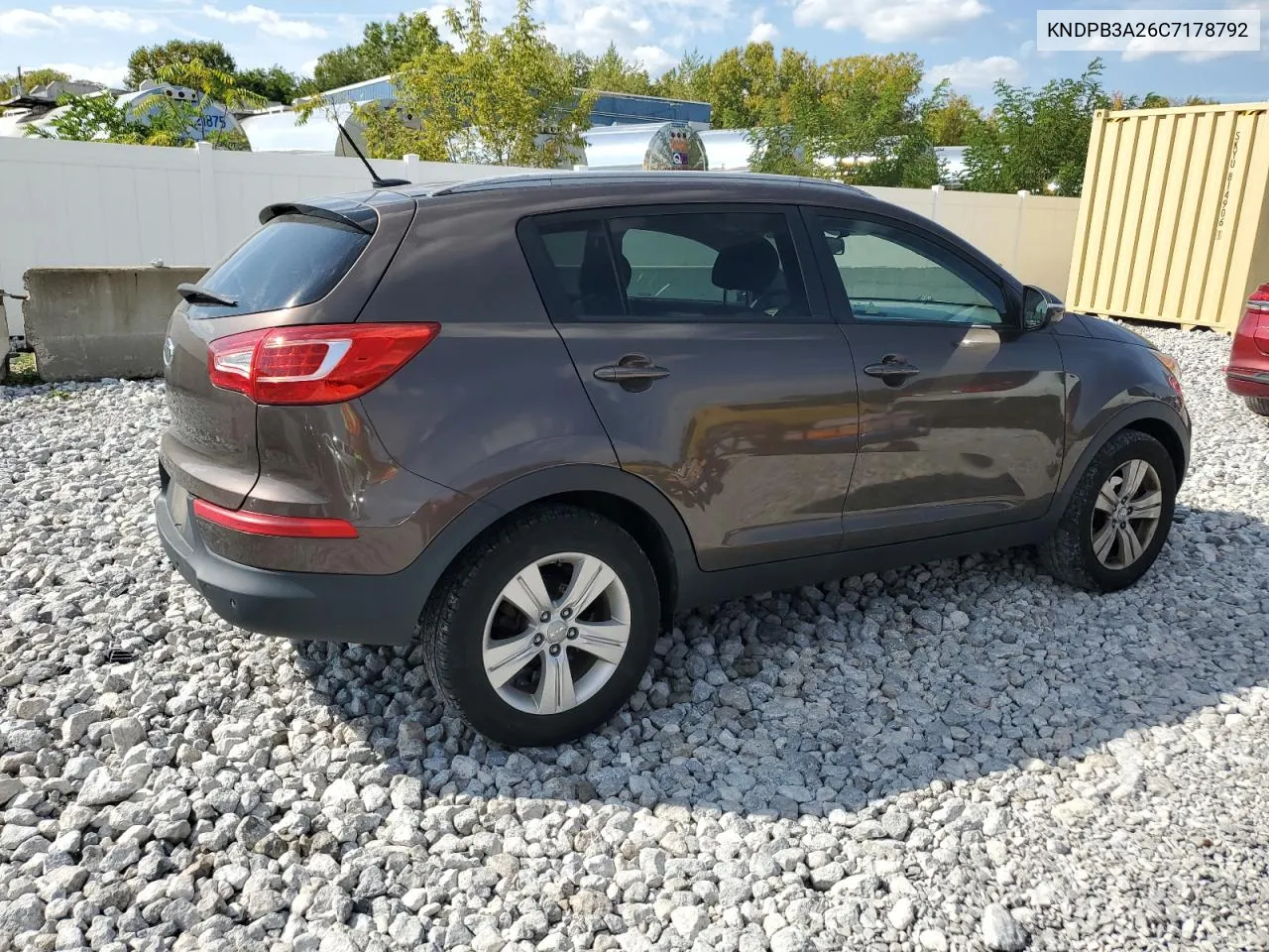 KNDPB3A26C7178792 2012 Kia Sportage Base