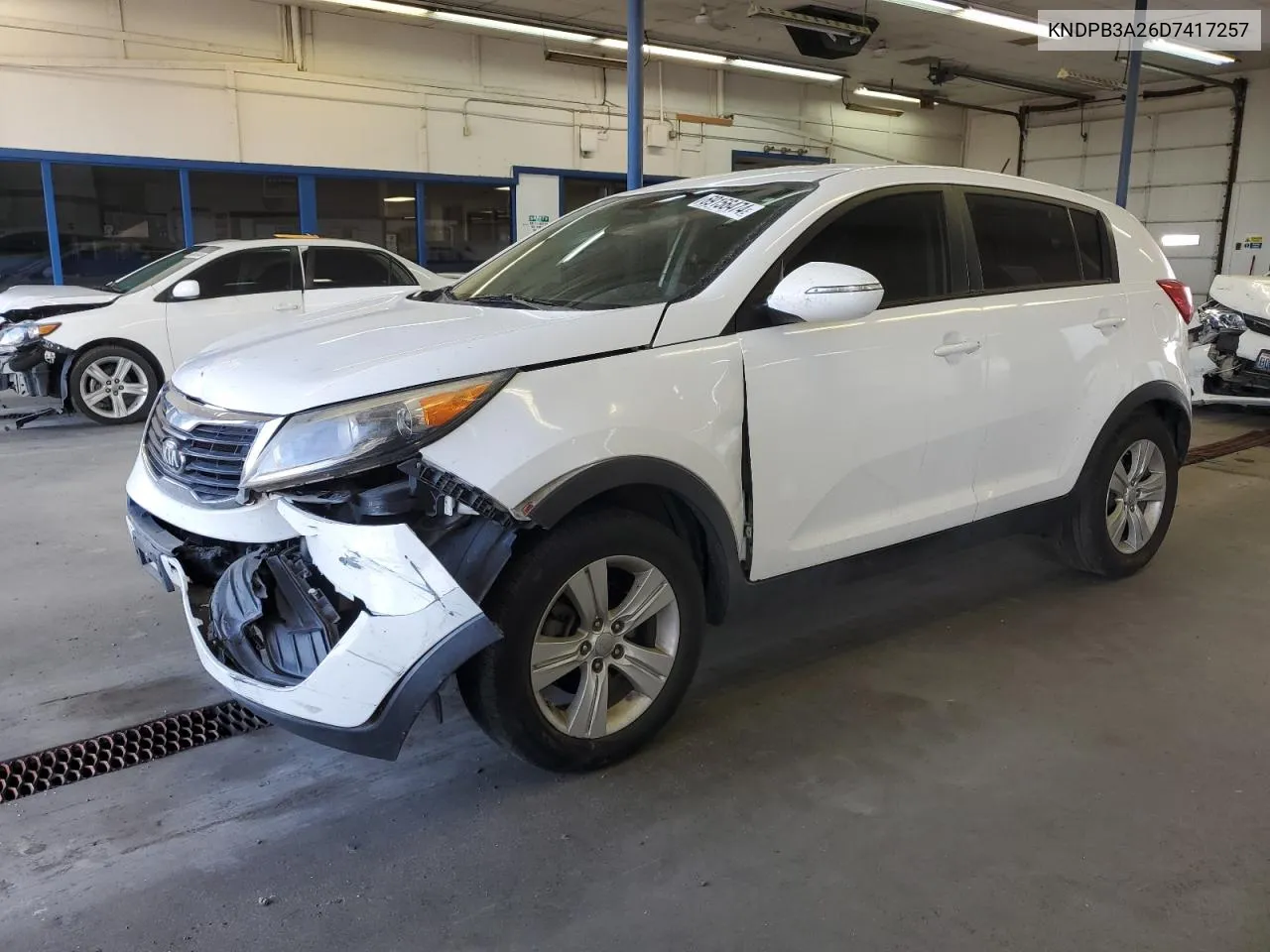 2013 Kia Sportage Base VIN: KNDPB3A26D7417257 Lot: 69156474