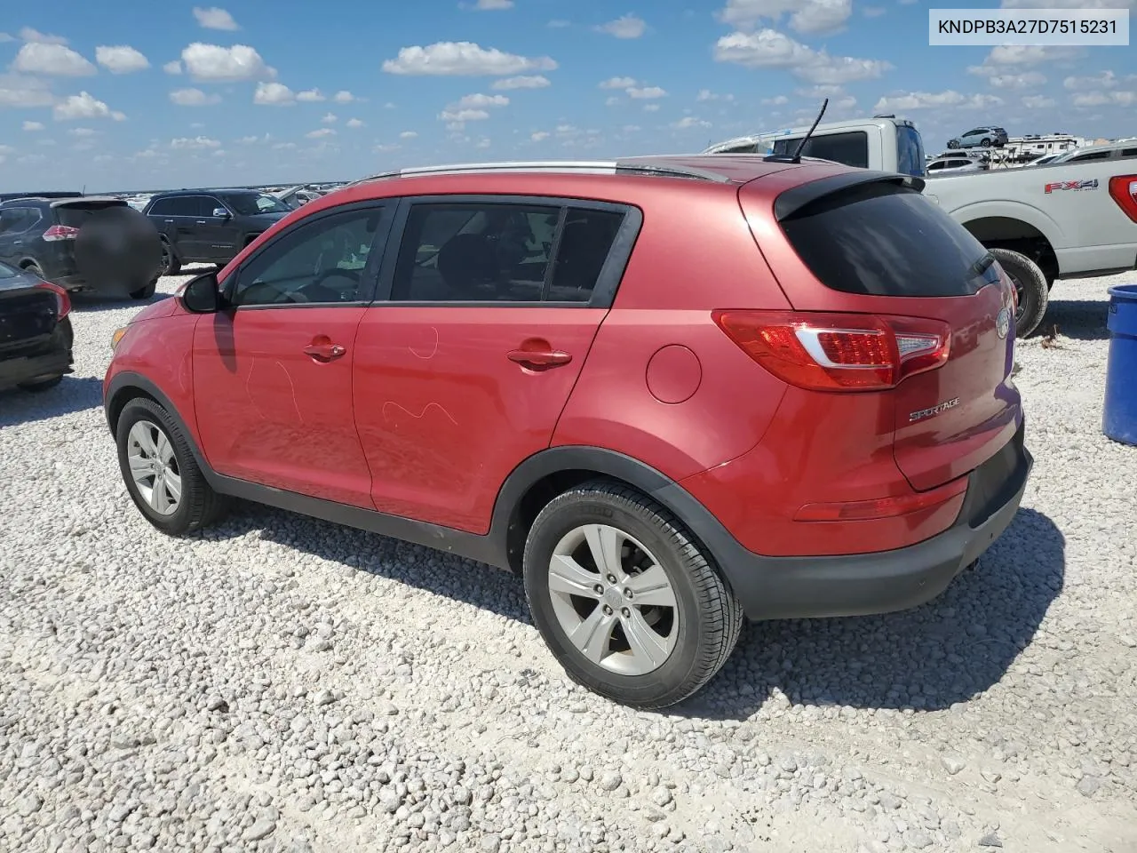 2013 Kia Sportage Base VIN: KNDPB3A27D7515231 Lot: 71703984