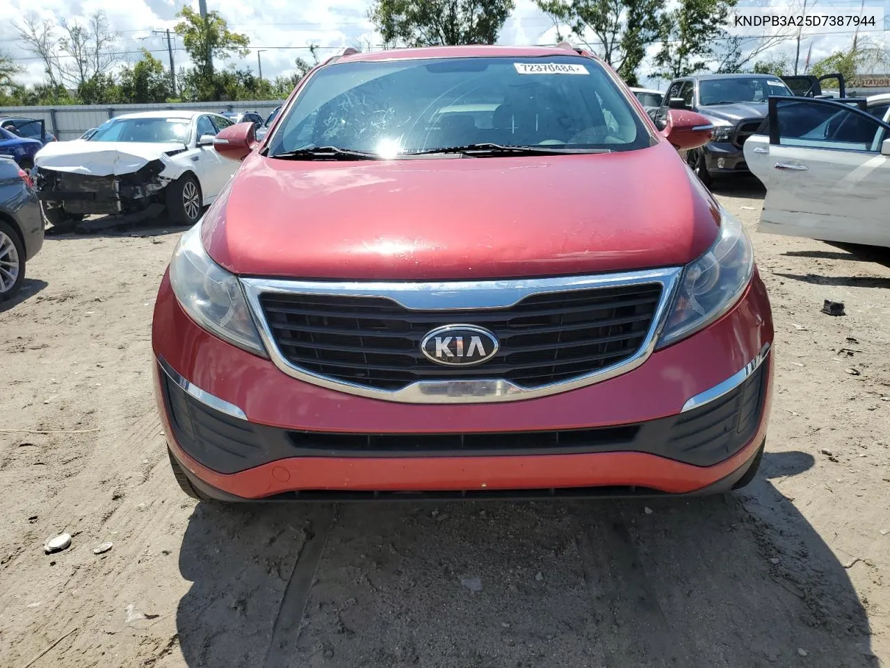 2013 Kia Sportage Base VIN: KNDPB3A25D7387944 Lot: 72370484