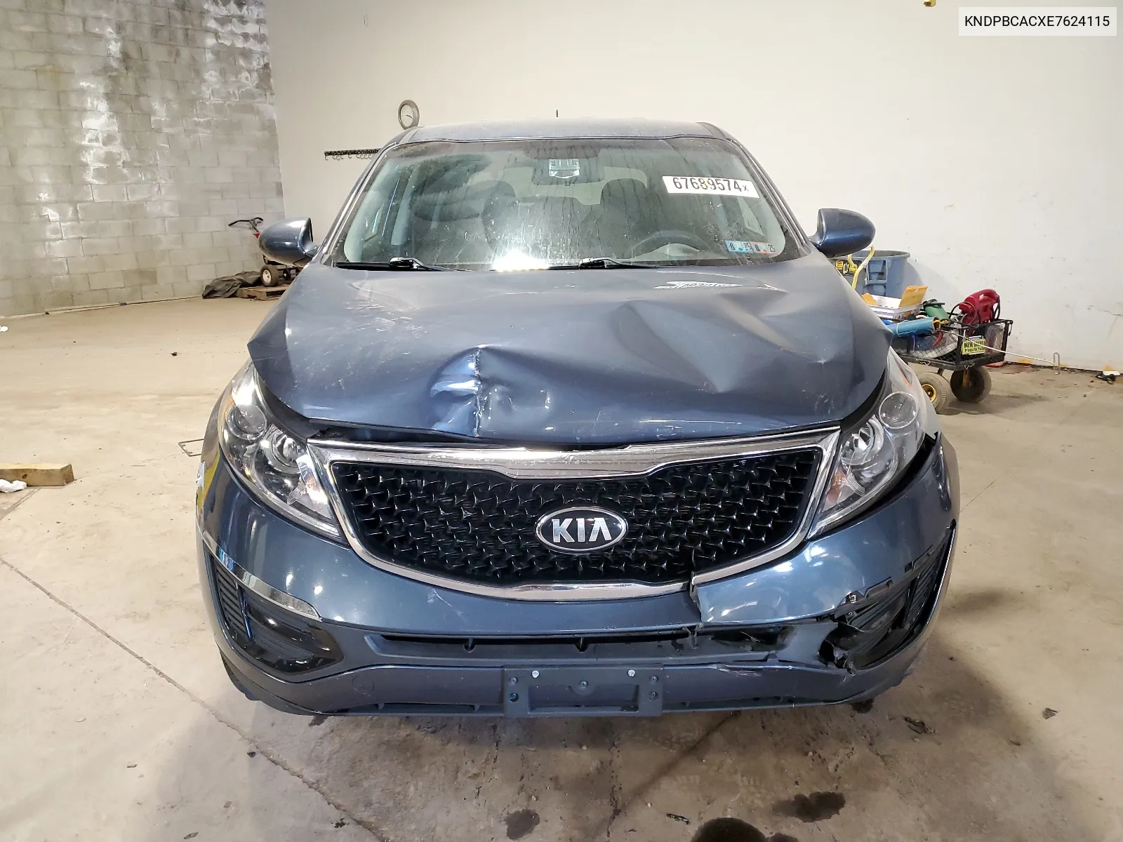 2014 Kia Sportage Lx VIN: KNDPBCACXE7624115 Lot: 67689574