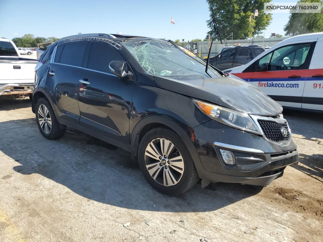 2014 Kia Sportage Ex VIN: KNDPC3AC6E7603940 Lot: 71792534