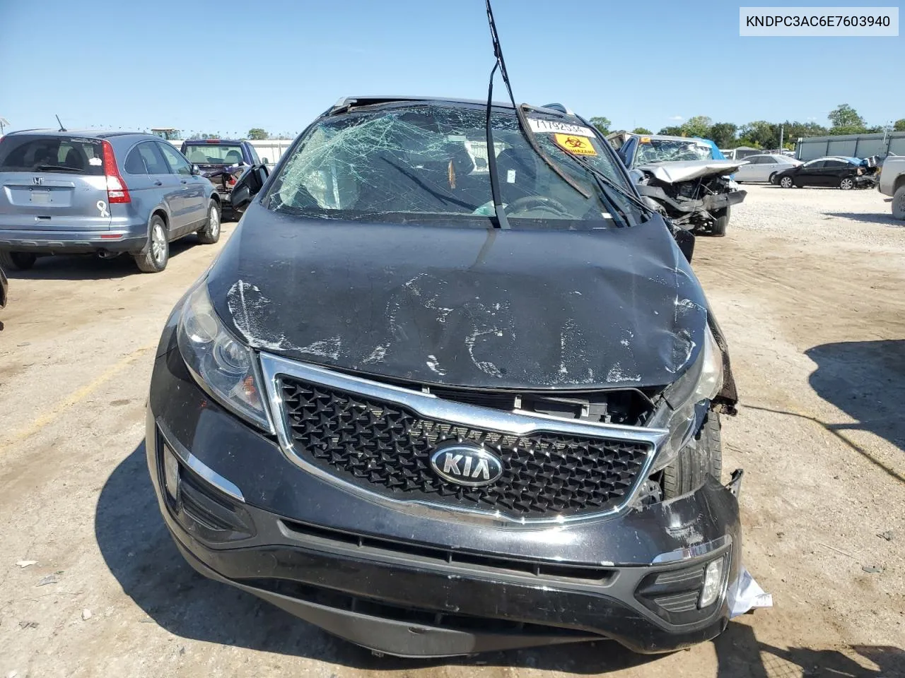 2014 Kia Sportage Ex VIN: KNDPC3AC6E7603940 Lot: 71792534