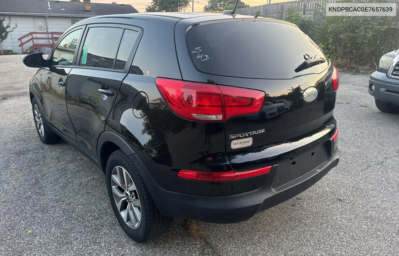 2014 Kia Sportage Lx VIN: KNDPBCAC0E7657639 Lot: 71878264