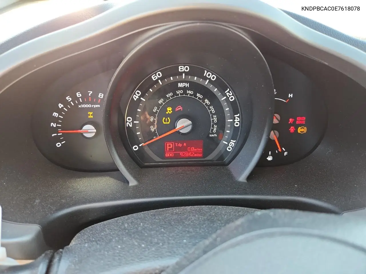 KNDPBCAC0E7618078 2014 Kia Sportage Lx