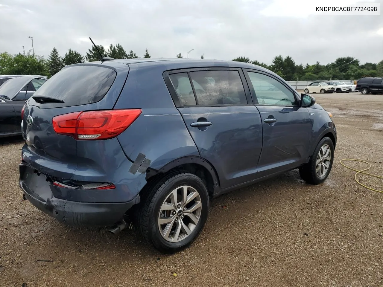 2015 Kia Sportage Lx VIN: KNDPBCAC8F7724098 Lot: 61873214