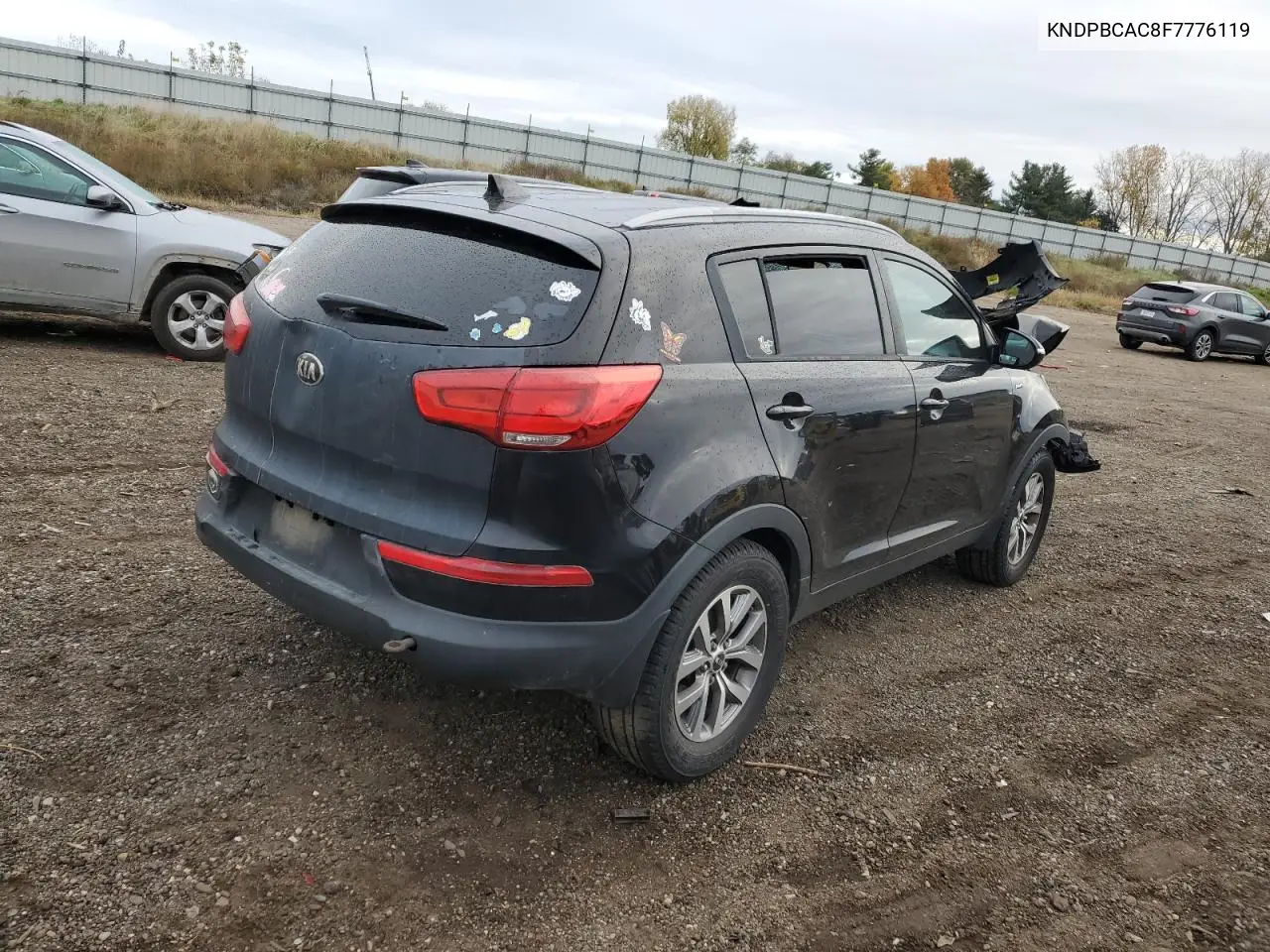 KNDPBCAC8F7776119 2015 Kia Sportage Lx