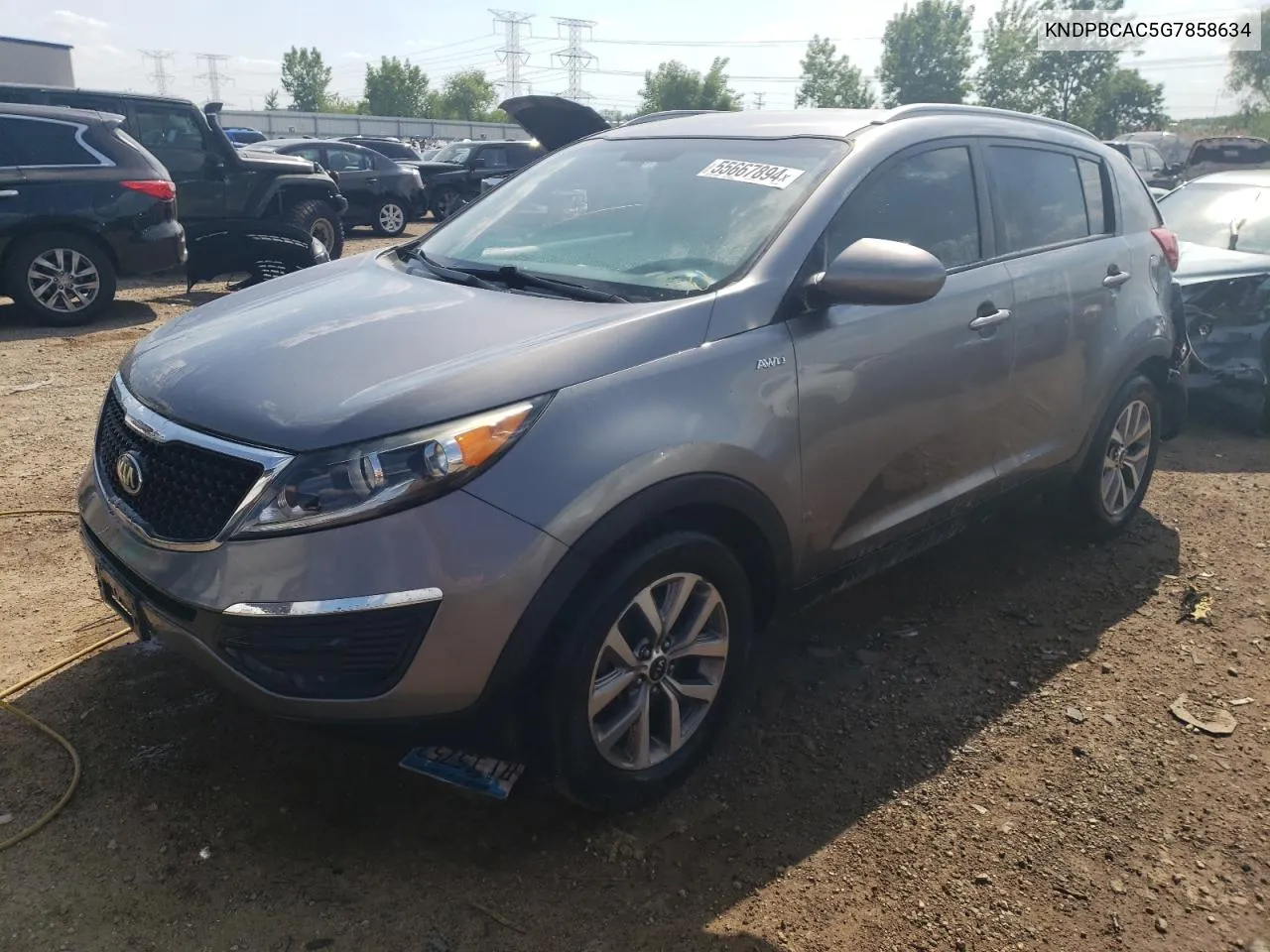 2016 Kia Sportage Lx VIN: KNDPBCAC5G7858634 Lot: 55667894