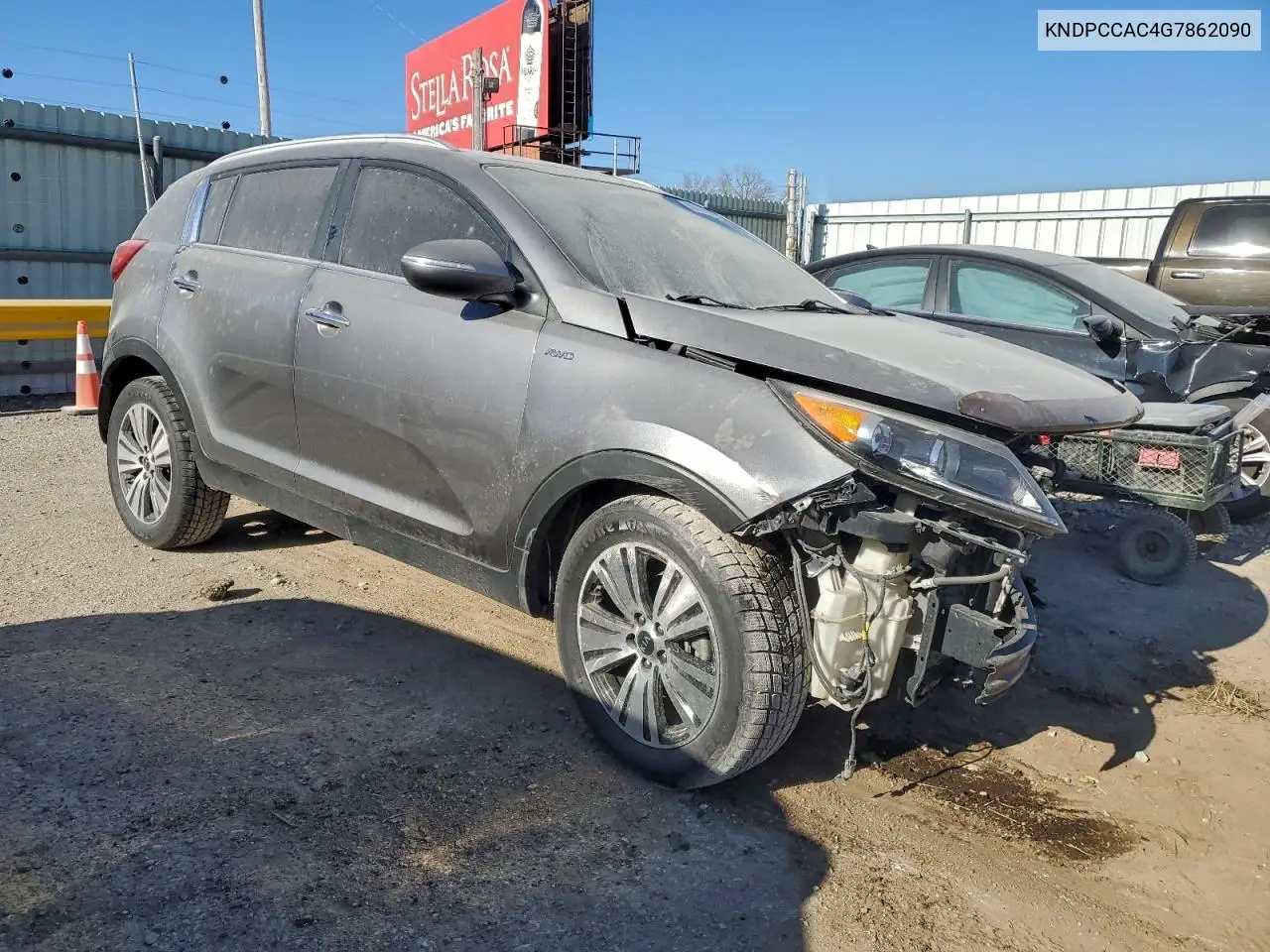 KNDPCCAC4G7862090 2016 Kia Sportage Ex