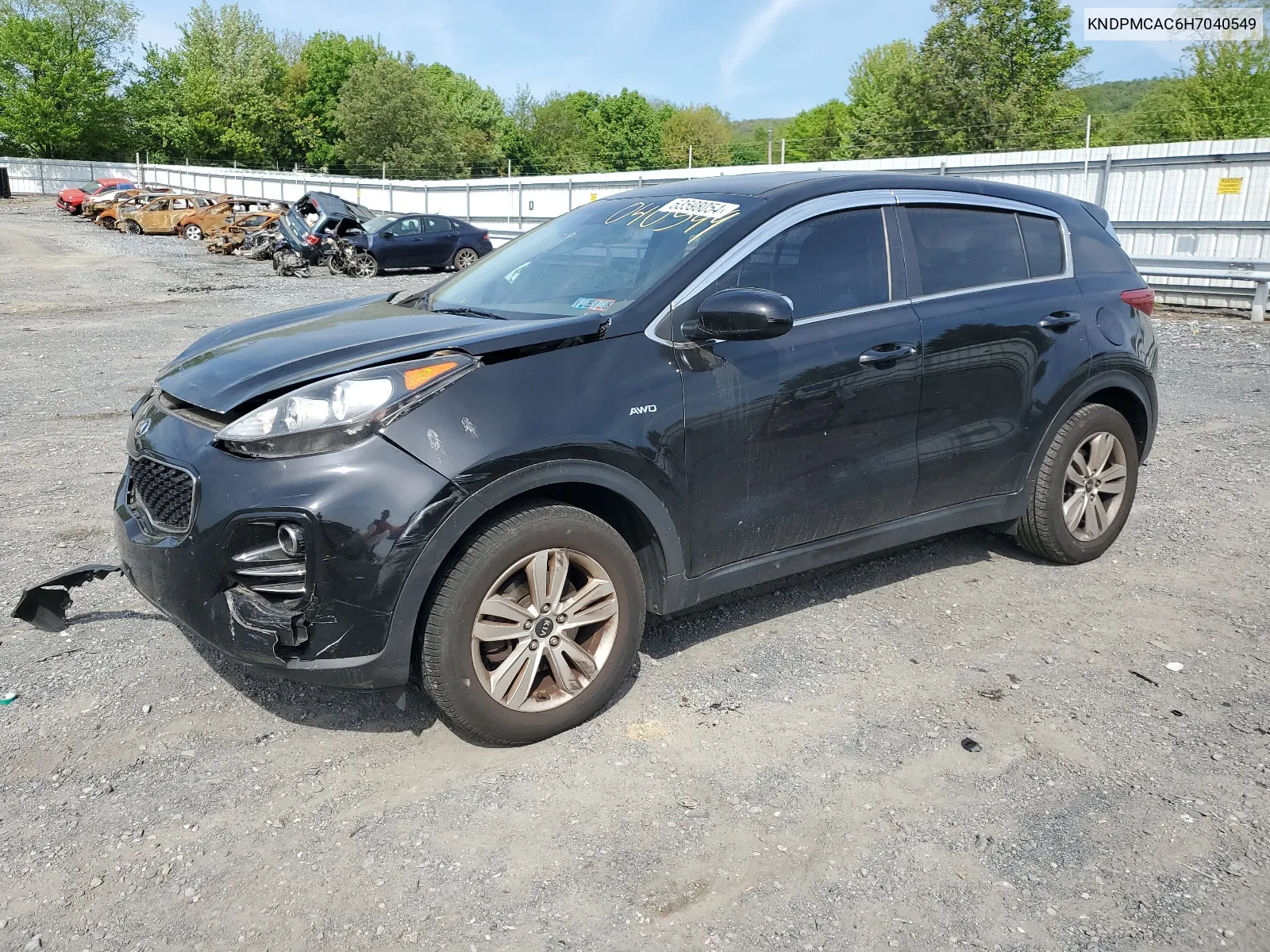 2017 Kia Sportage Lx VIN: KNDPMCAC6H7040549 Lot: 53598054