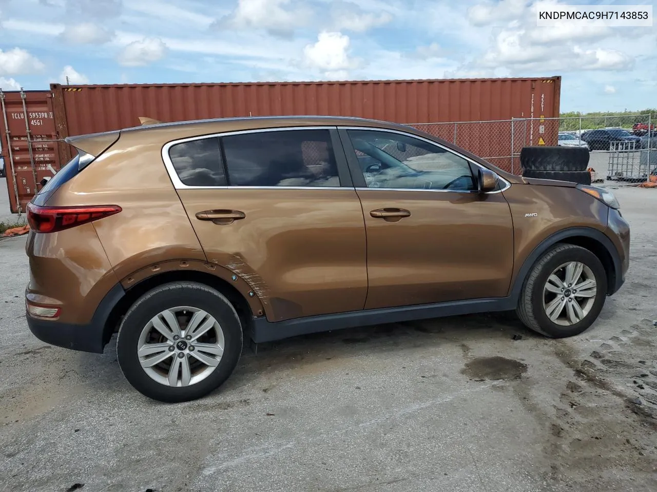 2017 Kia Sportage Lx VIN: KNDPMCAC9H7143853 Lot: 69295294