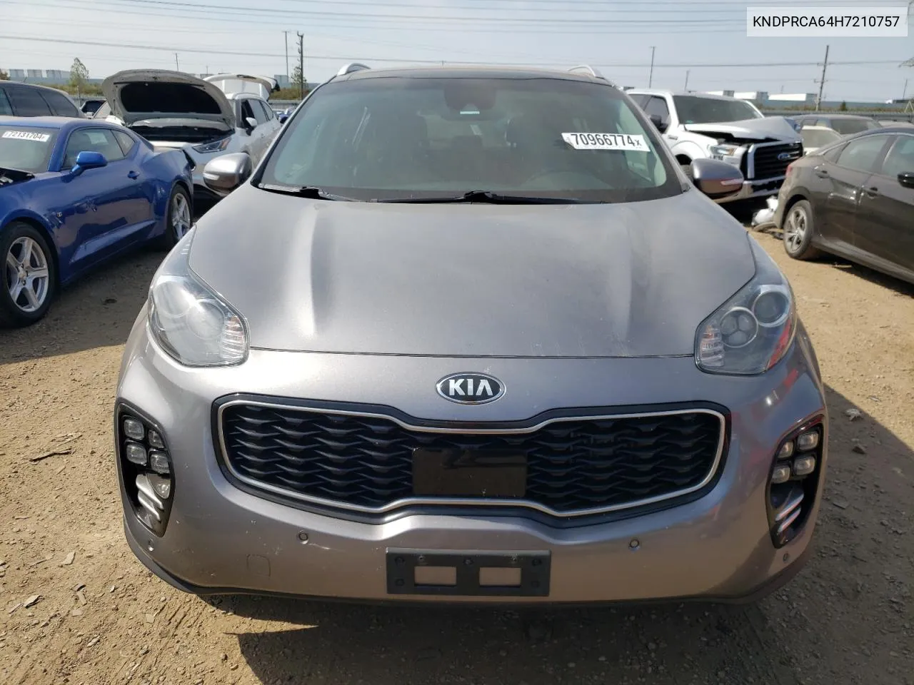 2017 Kia Sportage Sx VIN: KNDPRCA64H7210757 Lot: 70966774