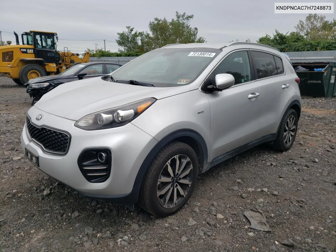 2017 Kia Sportage Ex VIN: KNDPNCAC7H7248873 Lot: 72130014