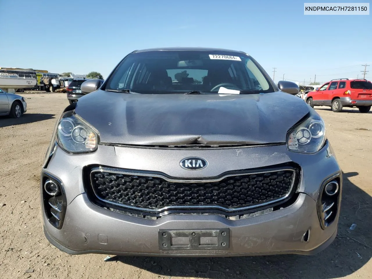 KNDPMCAC7H7281150 2017 Kia Sportage Lx