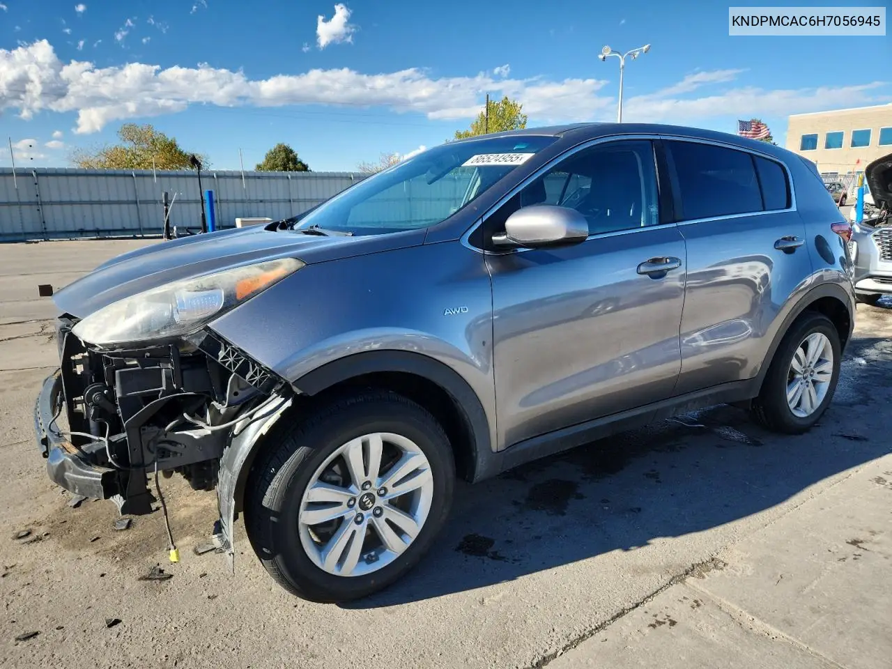 KNDPMCAC6H7056945 2017 Kia Sportage Lx