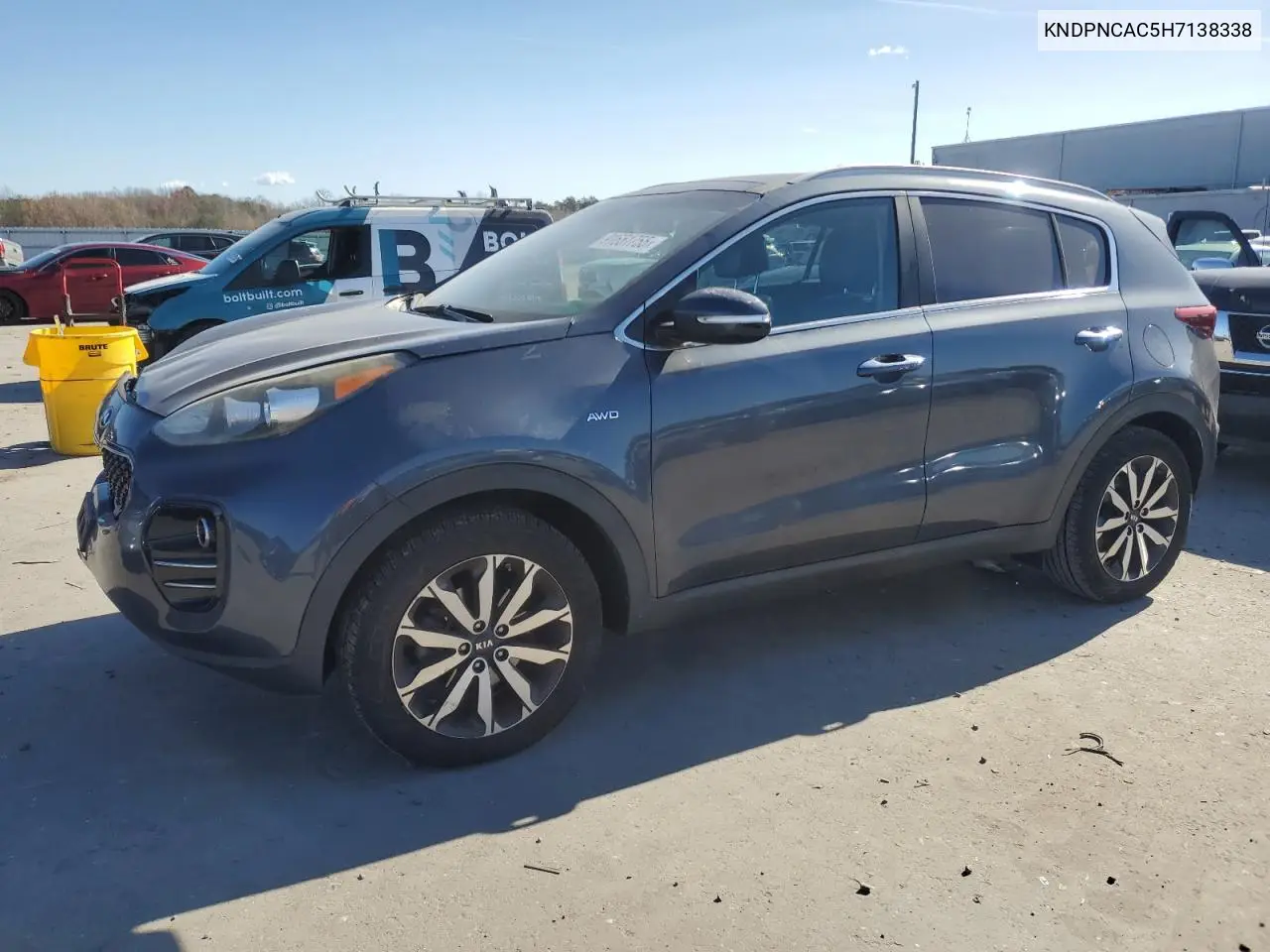 KNDPNCAC5H7138338 2017 Kia Sportage Ex
