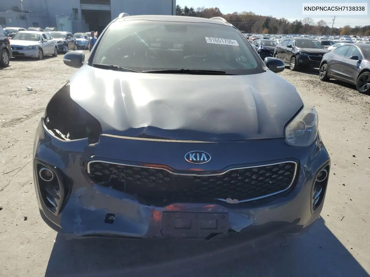 KNDPNCAC5H7138338 2017 Kia Sportage Ex