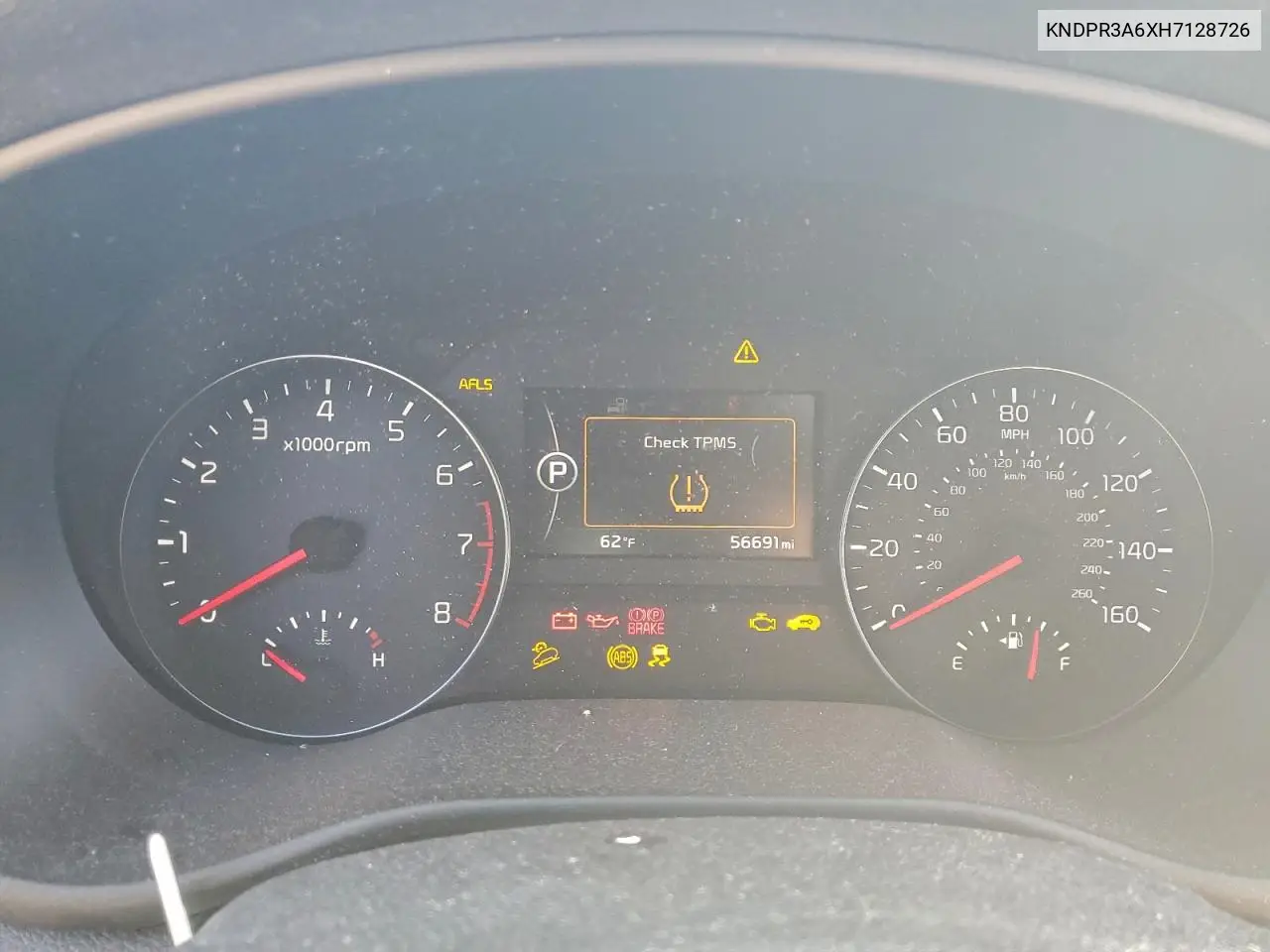 KNDPR3A6XH7128726 2017 Kia Sportage Sx