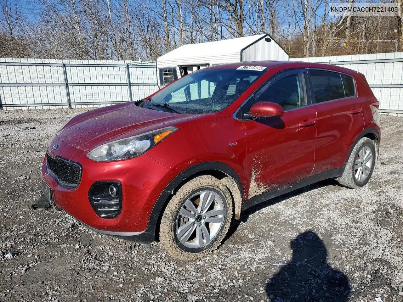 KNDPMCAC0H7221405 2017 Kia Sportage Lx