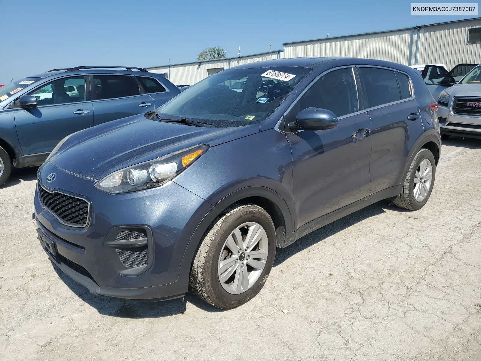 2018 Kia Sportage Lx VIN: KNDPM3AC0J7387087 Lot: 67500274