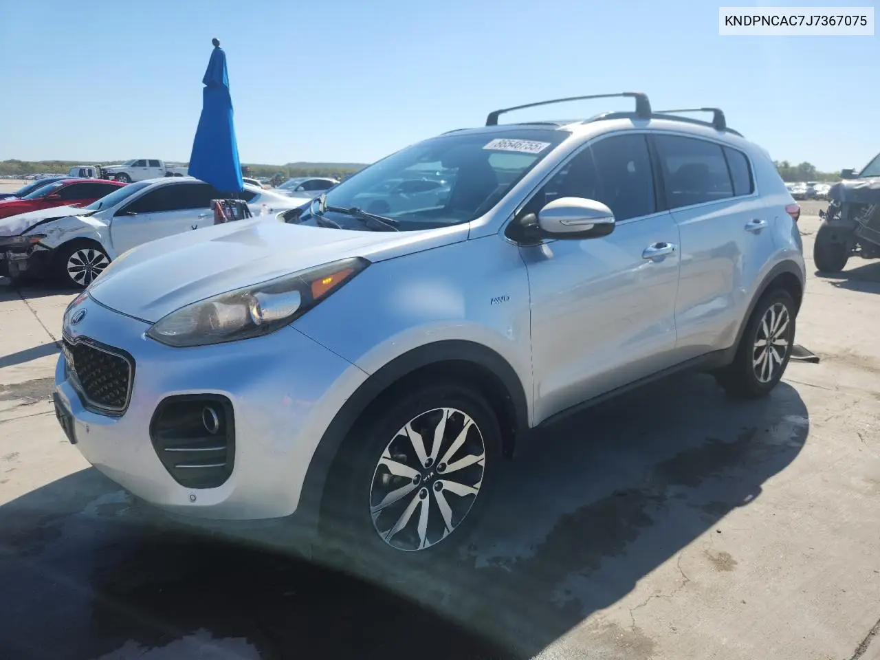 KNDPNCAC7J7367075 2018 Kia Sportage Ex