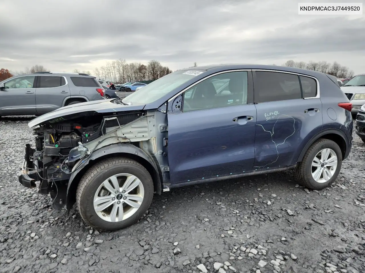 KNDPMCAC3J7449520 2018 Kia Sportage Lx