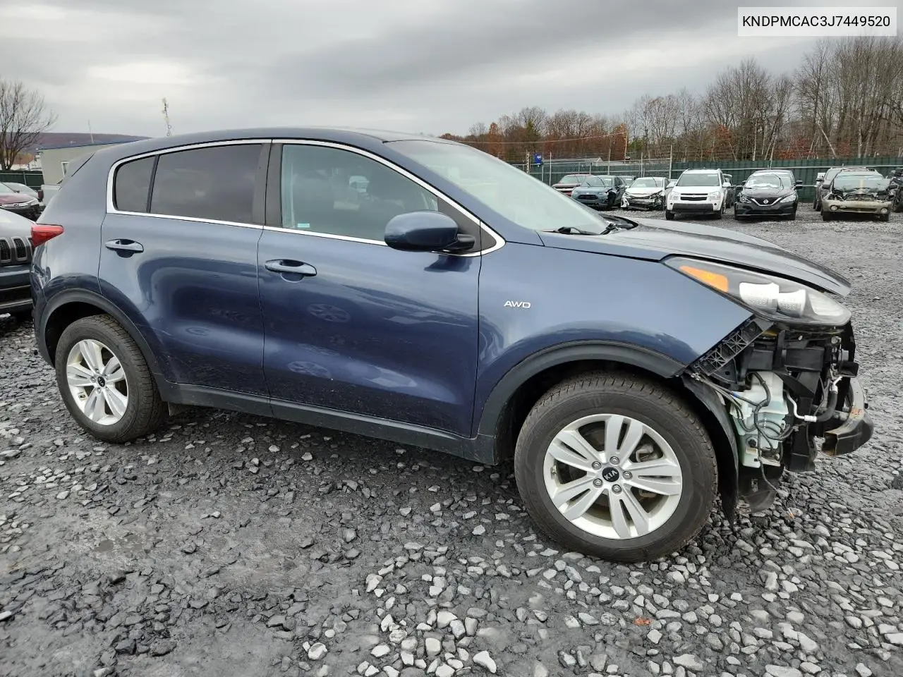 KNDPMCAC3J7449520 2018 Kia Sportage Lx