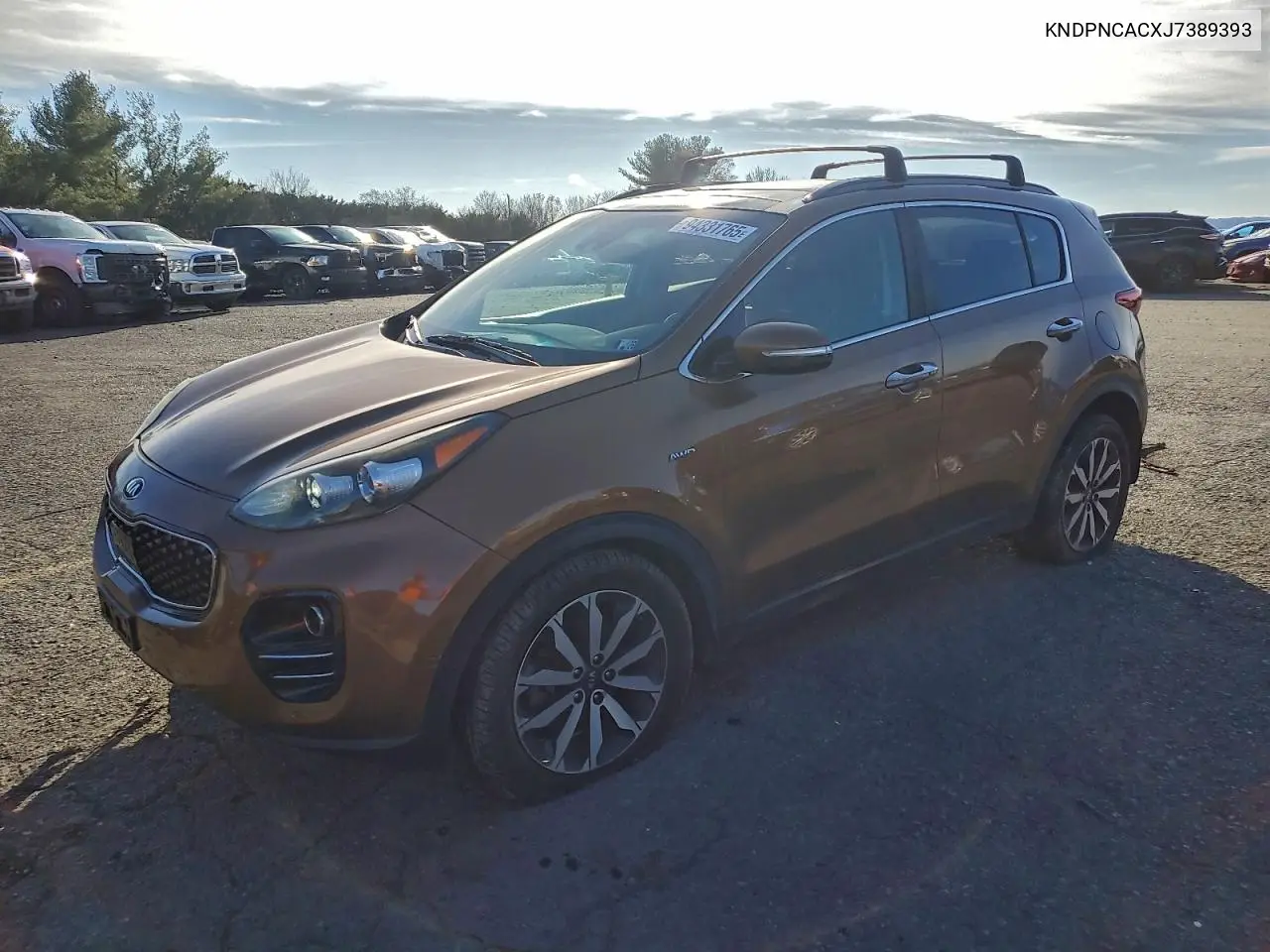 KNDPNCACXJ7389393 2018 Kia Sportage Ex
