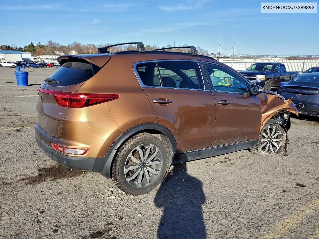 KNDPNCACXJ7389393 2018 Kia Sportage Ex