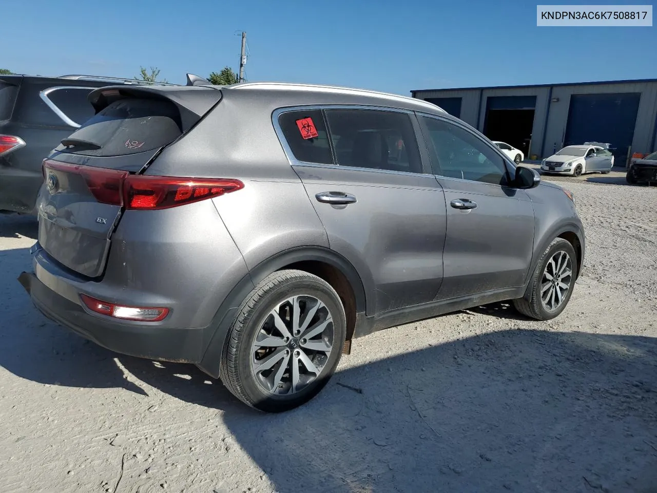 2019 Kia Sportage Ex VIN: KNDPN3AC6K7508817 Lot: 72224384