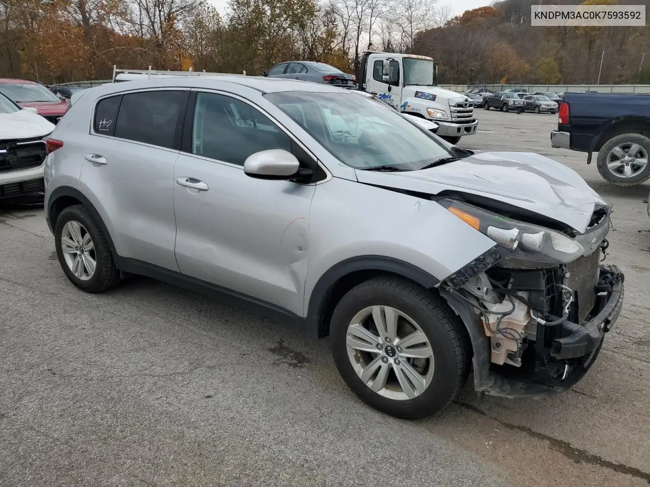KNDPM3AC0K7593592 2019 Kia Sportage Lx
