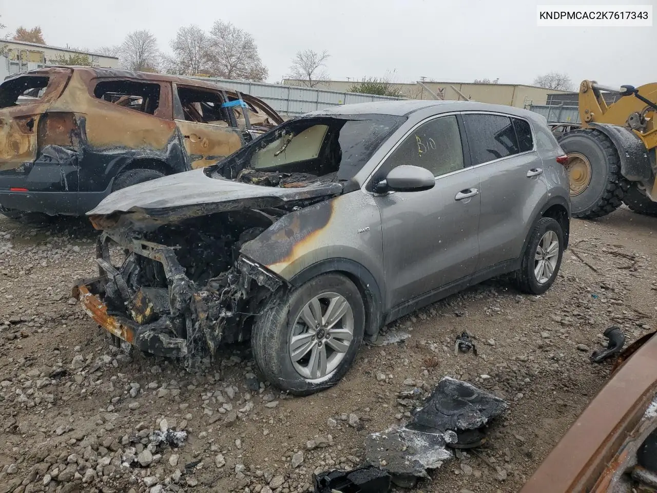 KNDPMCAC2K7617343 2019 Kia Sportage Lx