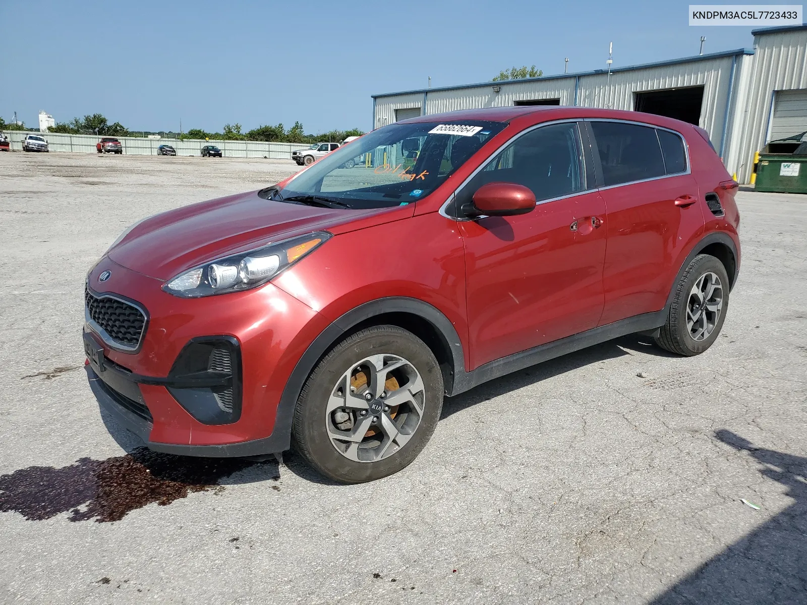 2020 Kia Sportage Lx VIN: KNDPM3AC5L7723433 Lot: 65862664