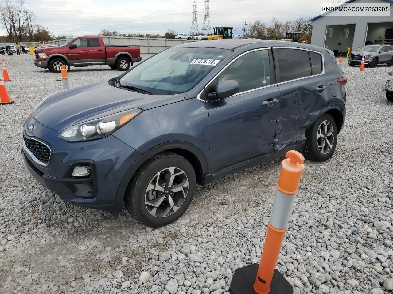 KNDPMCAC5M7863905 2021 Kia Sportage Lx