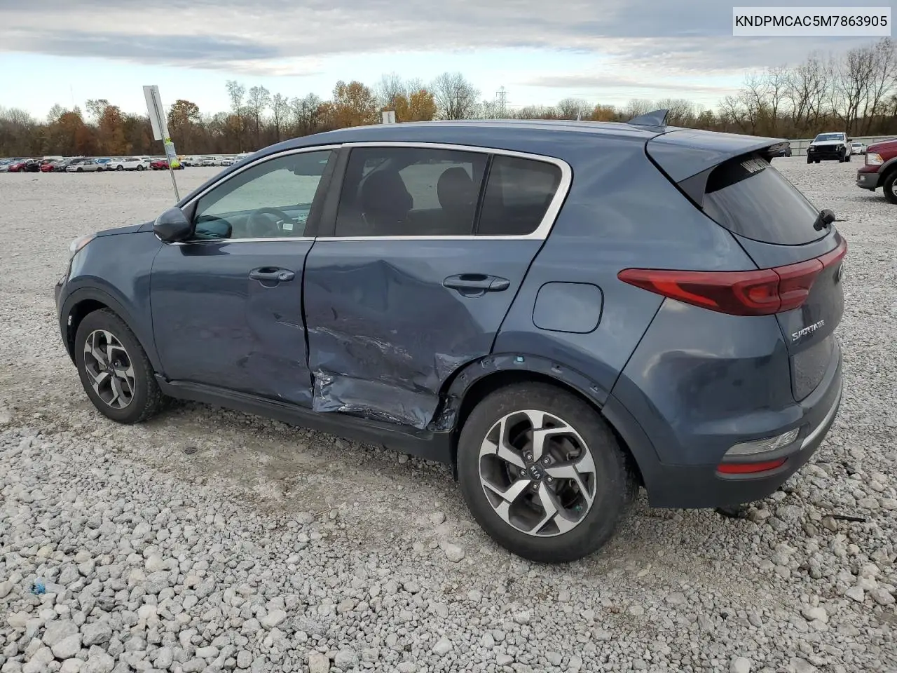 KNDPMCAC5M7863905 2021 Kia Sportage Lx
