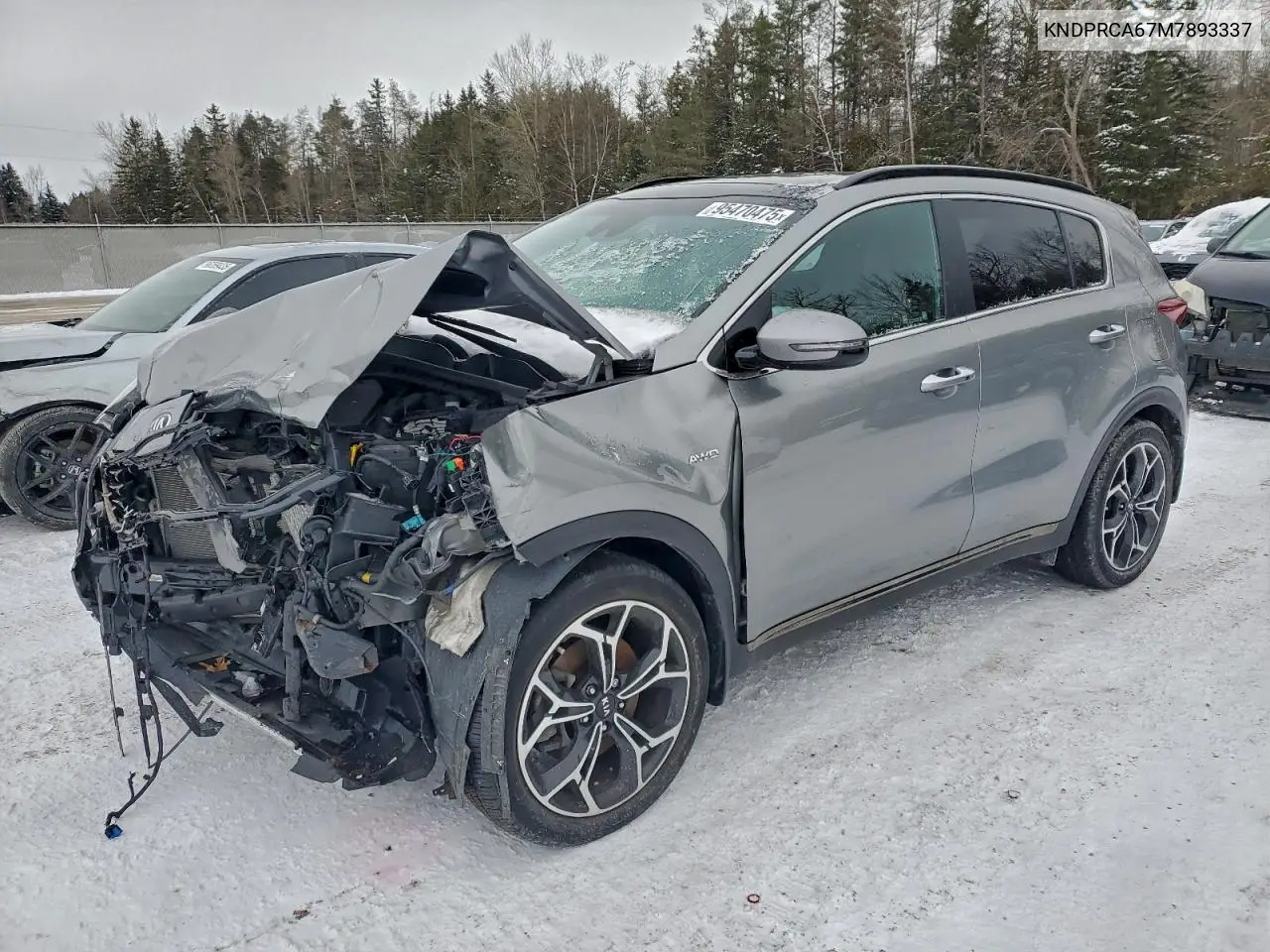 KNDPRCA67M7893337 2021 Kia Sportage Sx
