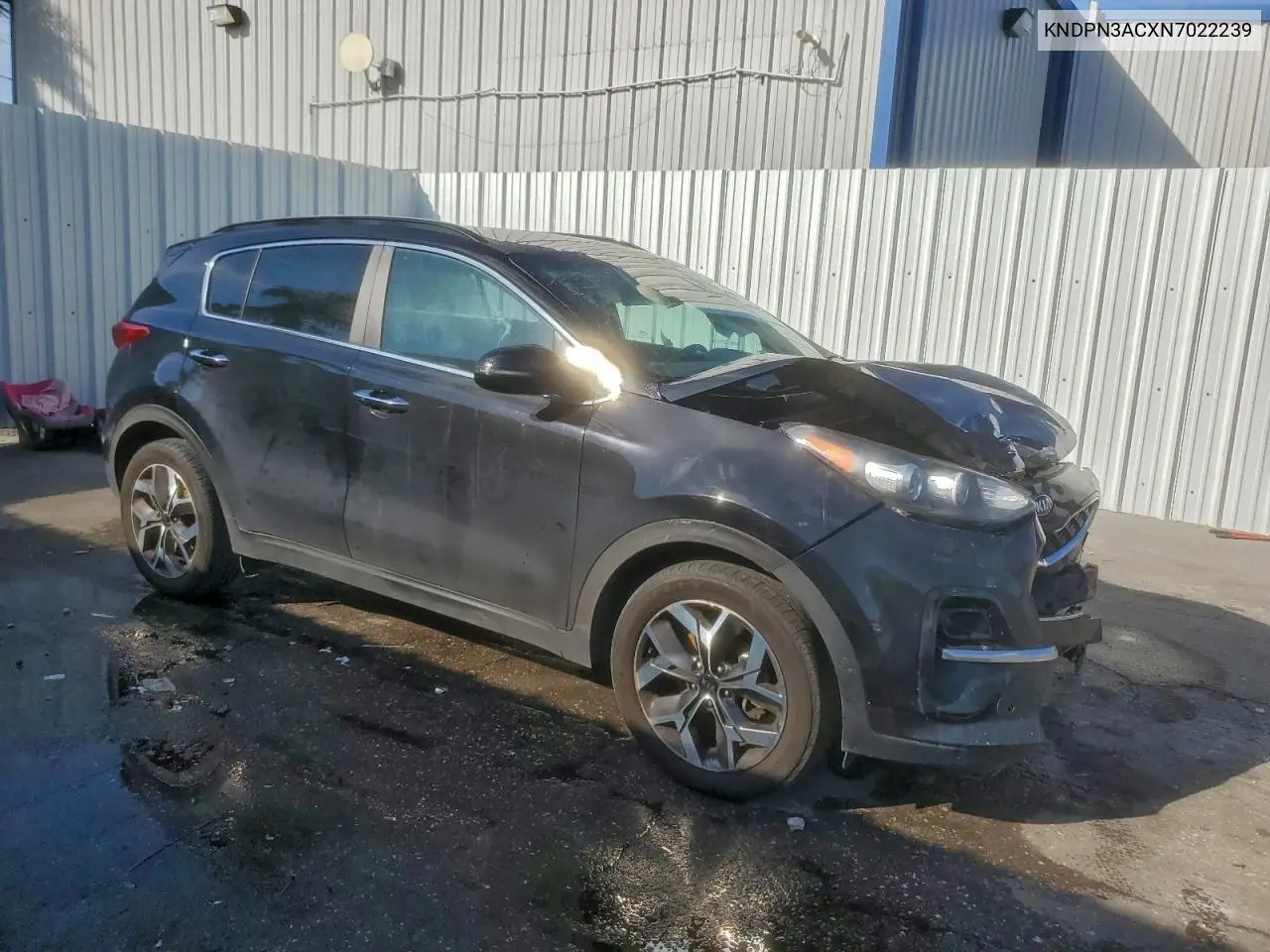 KNDPN3ACXN7022239 2022 Kia Sportage Ex