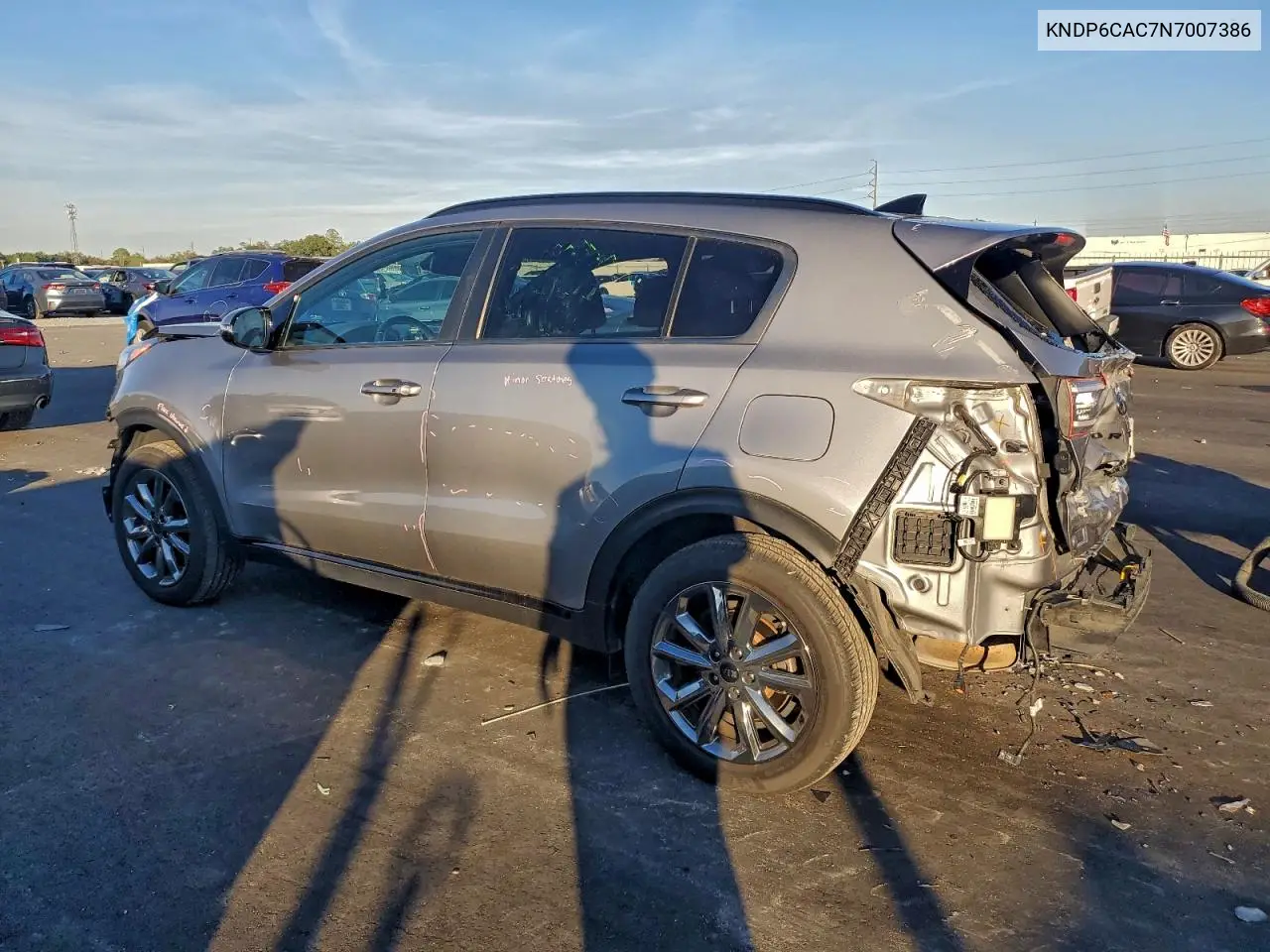 KNDP6CAC7N7007386 2022 Kia Sportage S