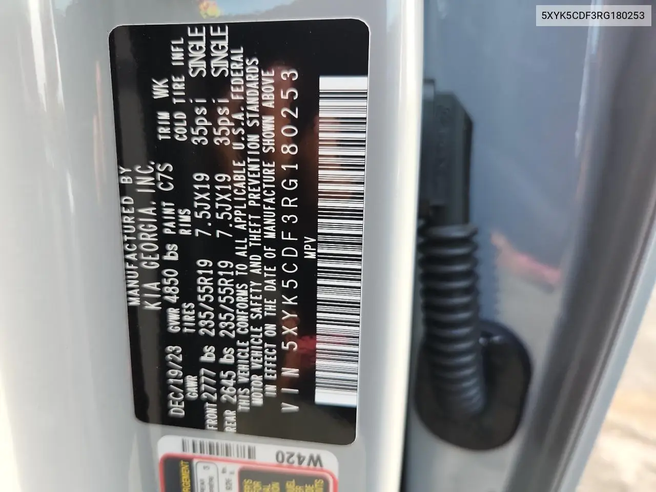 5XYK5CDF3RG180253 2024 Kia Sportage Sx Prestige