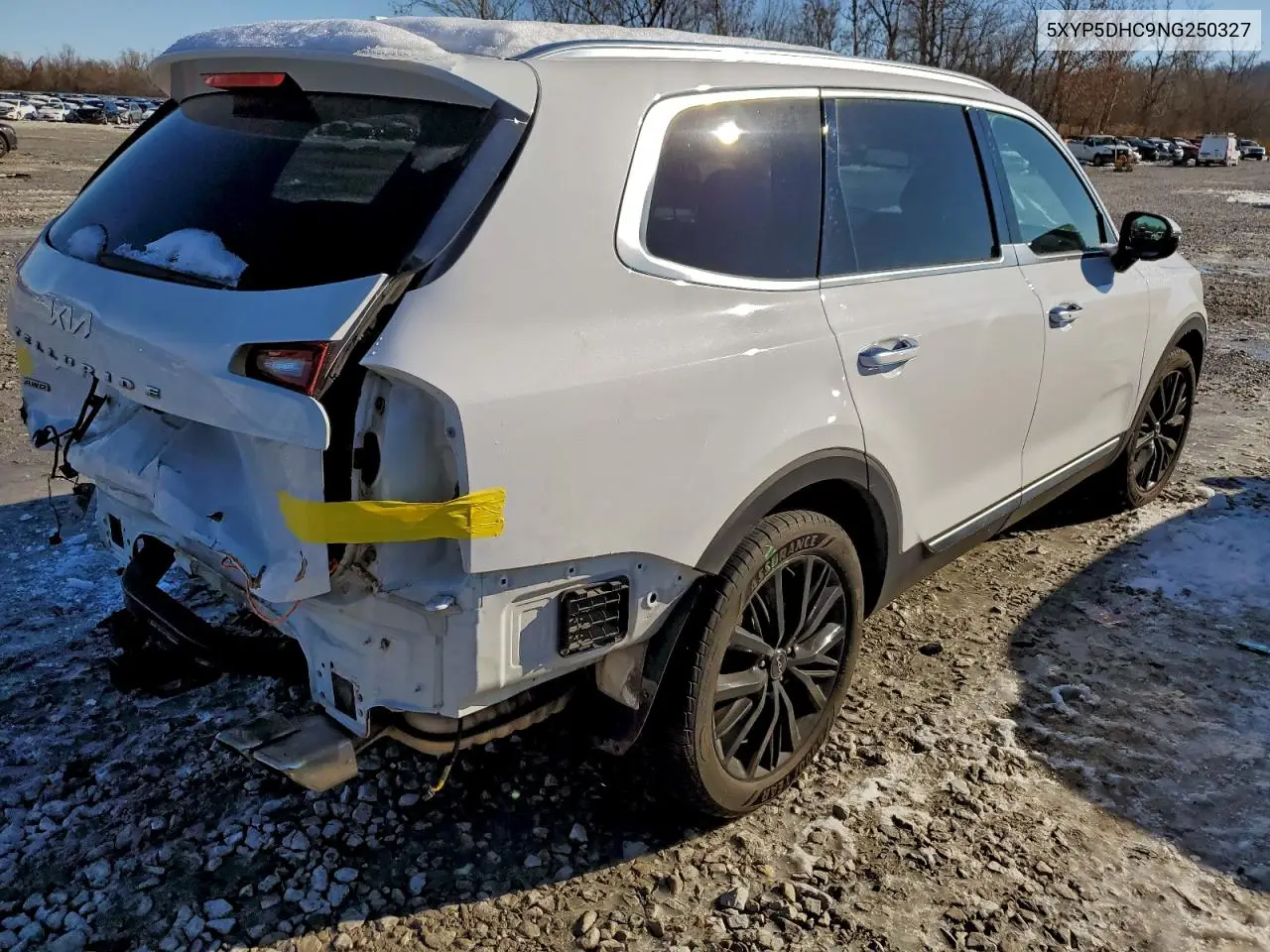5XYP5DHC9NG250327 2022 Kia Telluride Sx