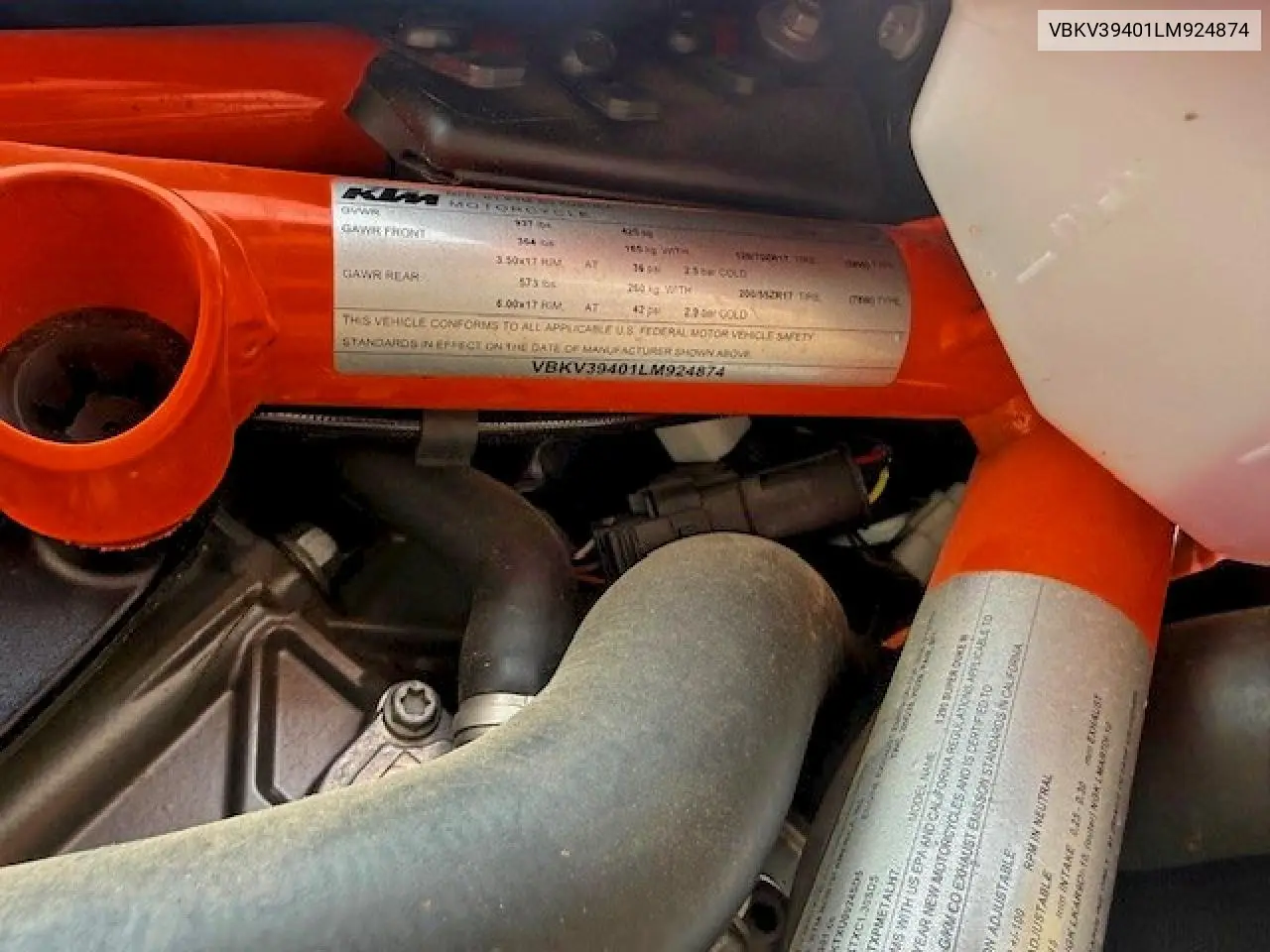 VBKV39401LM924874 2020 Ktm 1290 Super Duke R