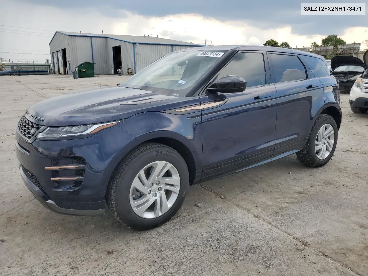 SALZT2FX2NH173471 2022 Land Rover Range Rover Evoque R-Dynamic S