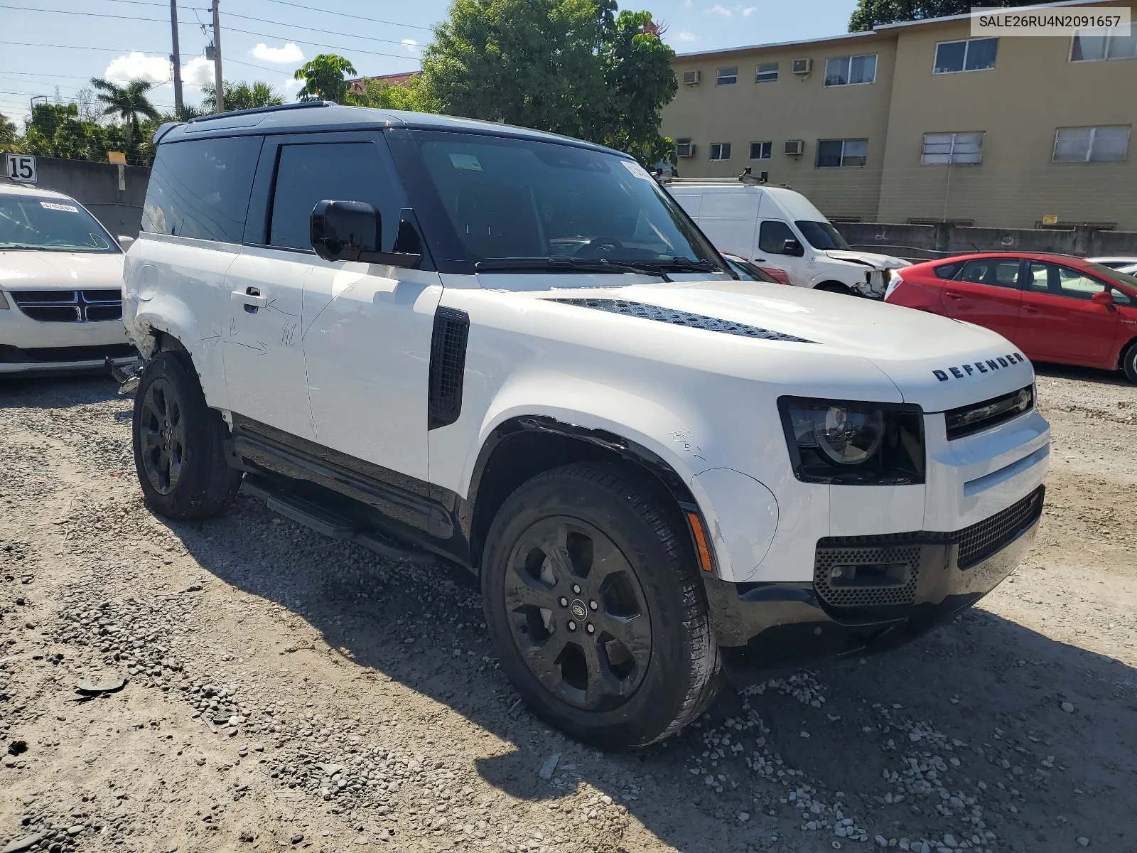 2022 Land Rover Defender 90 X-Dynamic Se VIN: SALE26RU4N2091657 Lot: 67355634