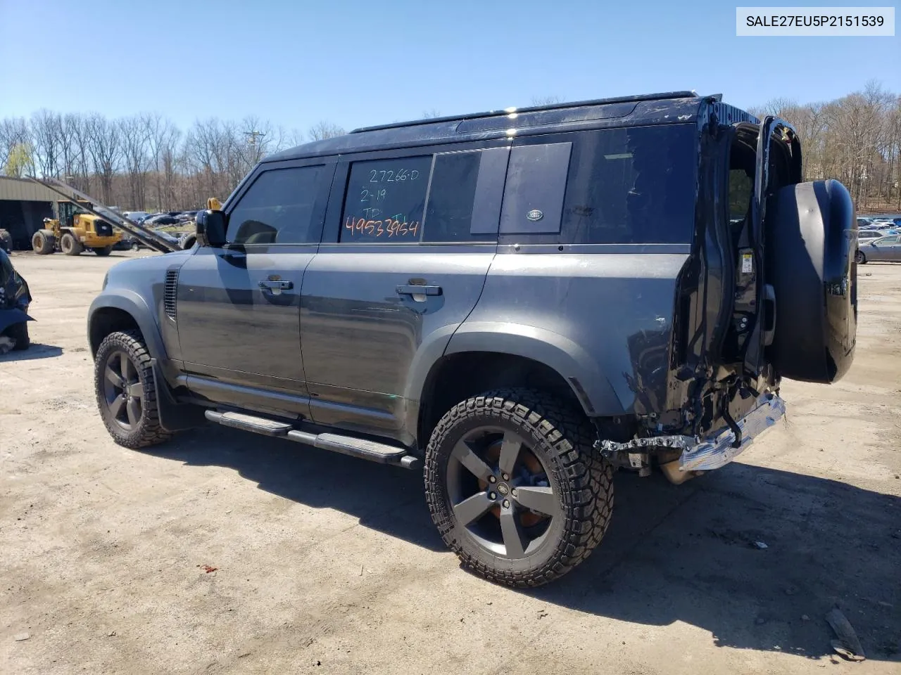 2023 Land Rover Defender 110 X-Dynamic Se VIN: SALE27EU5P2151539 Lot: 49533954