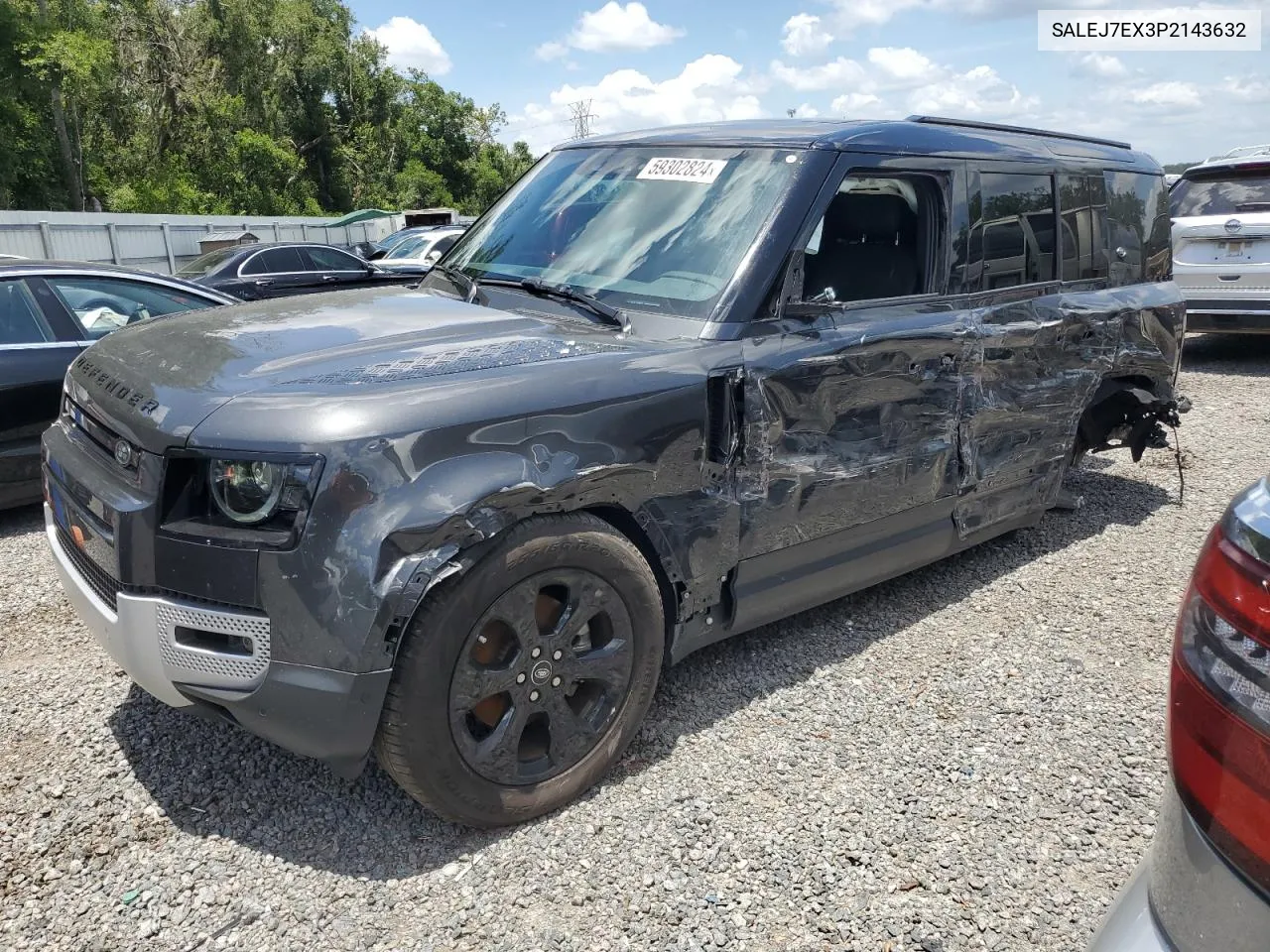 2023 Land Rover Defender 110 S VIN: SALEJ7EX3P2143632 Lot: 59302824