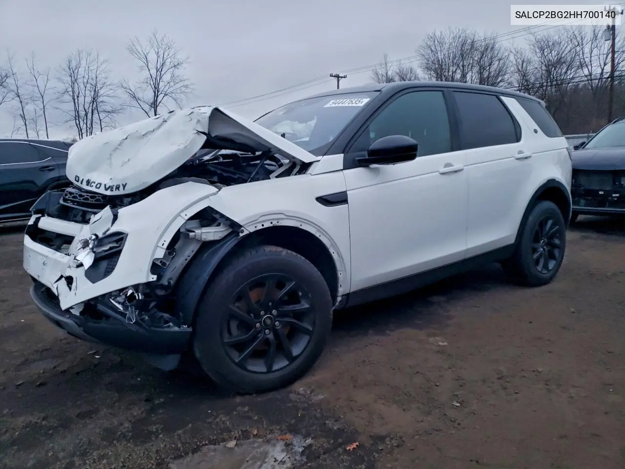 SALCP2BG2HH700140 2017 Land Rover Discovery Sport Se