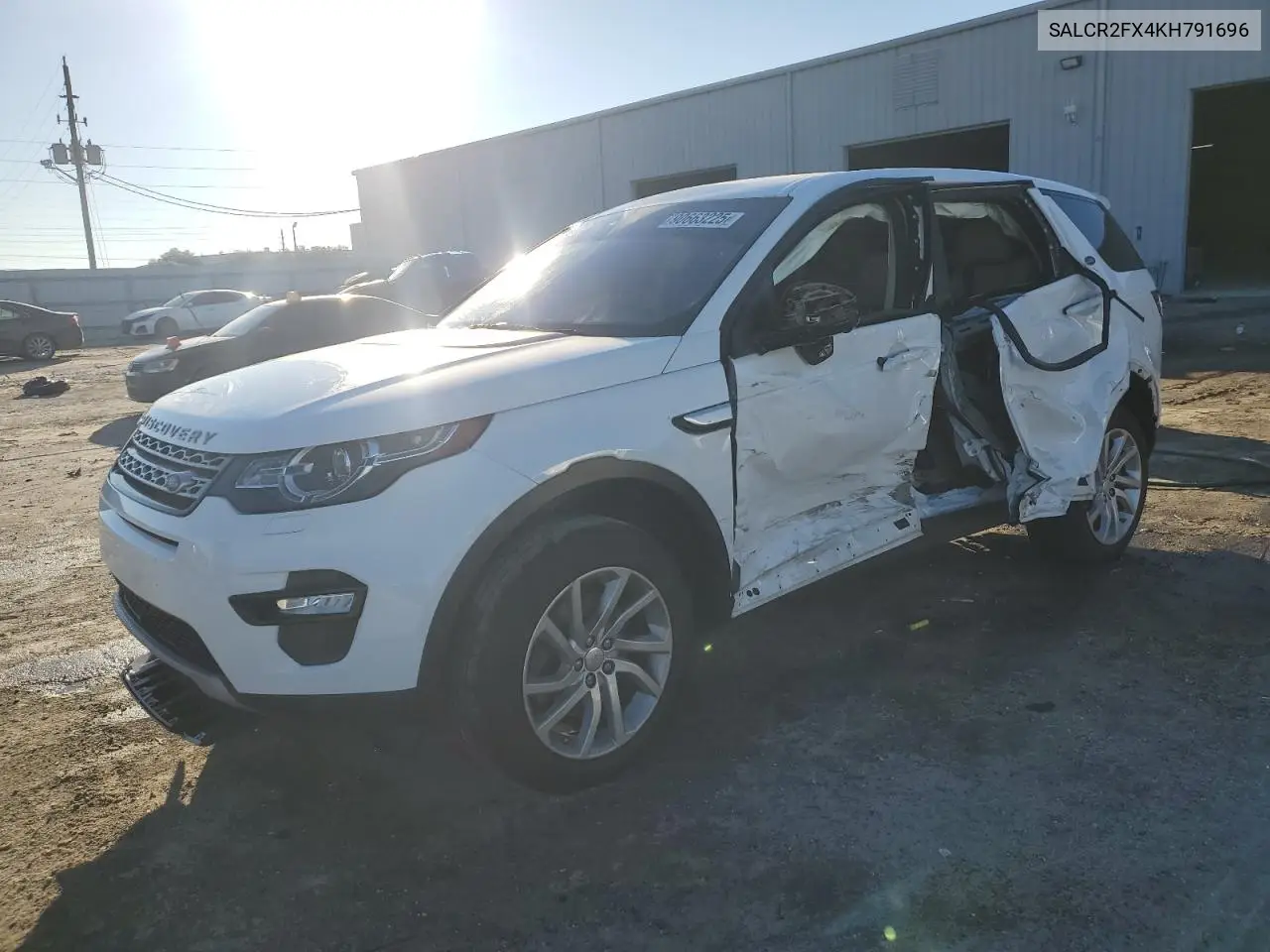 SALCR2FX4KH791696 2019 Land Rover Discovery Sport Hse