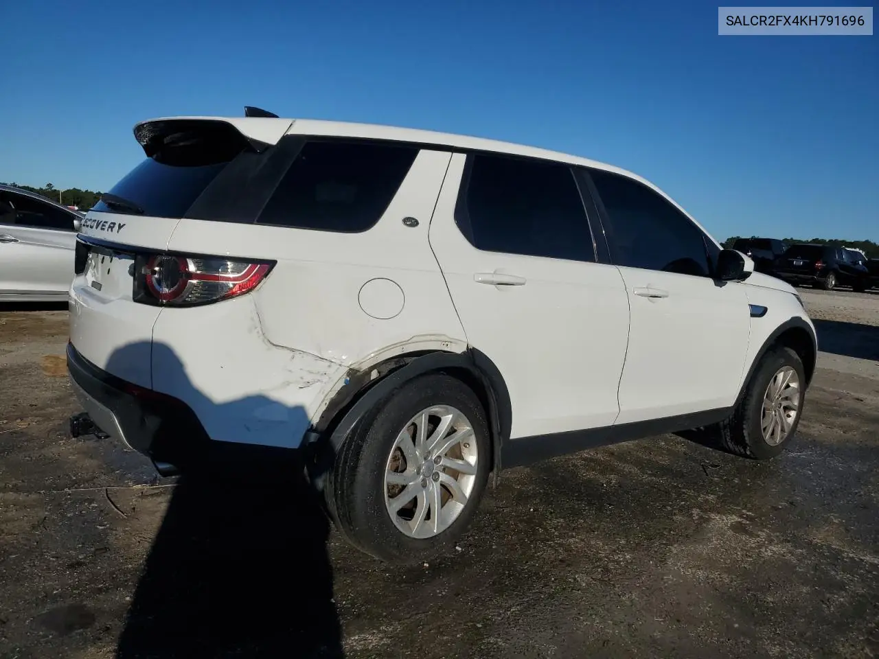 SALCR2FX4KH791696 2019 Land Rover Discovery Sport Hse
